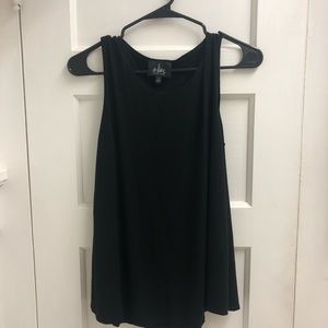 Flowy black tank by A-line